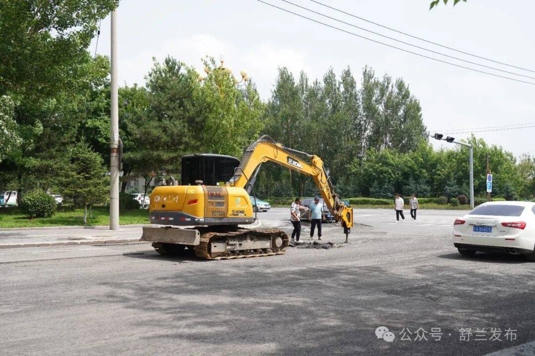 项目建设进行时丨舒兰市通河街道路破损维修工程快速推进