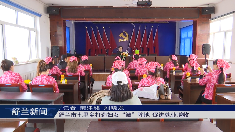 舒兰市七里乡打造妇女“微”阵地 促进就业增收