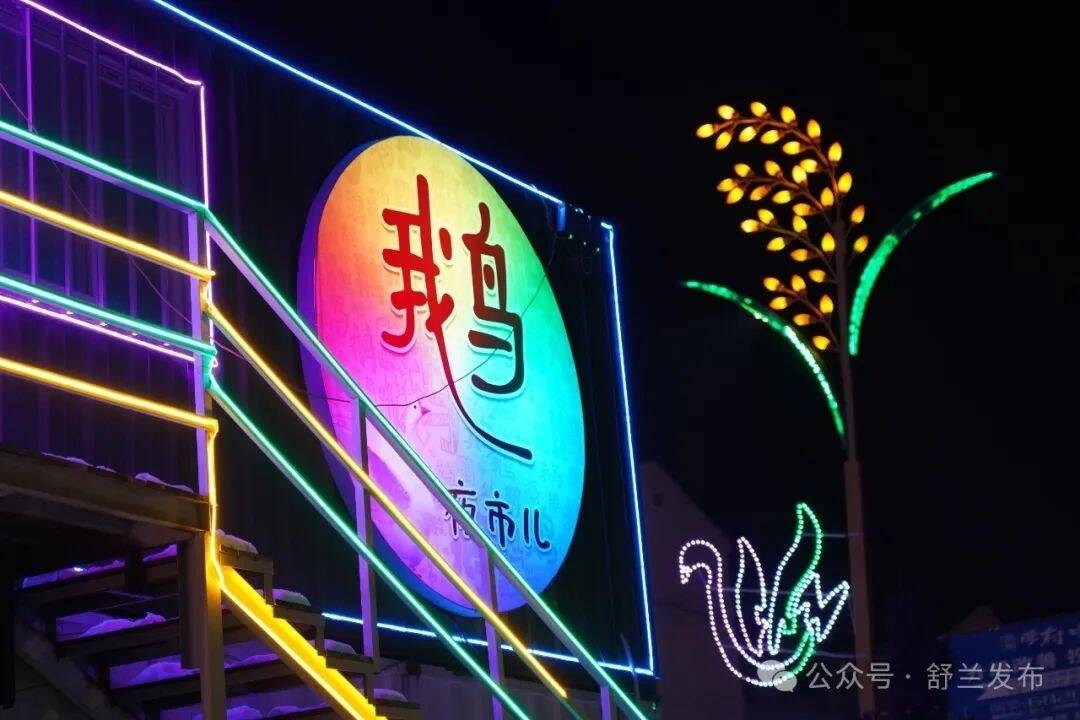 舒兰新春夜色美
