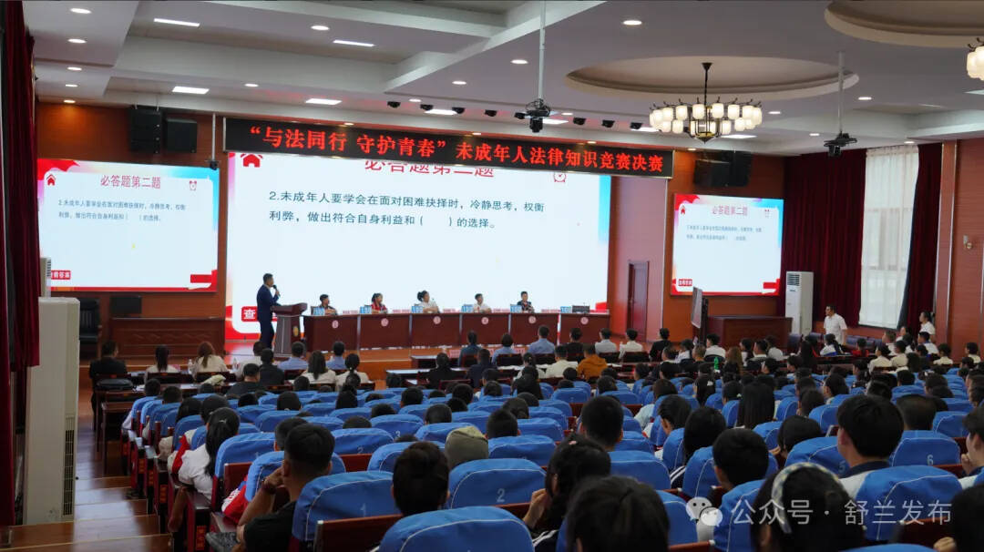 以赛促学 舒兰市深化青少年法治教育实践