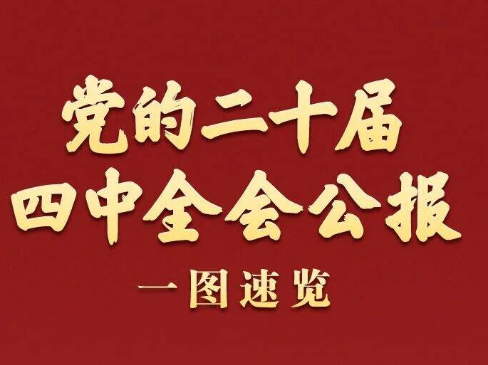 党的二十届四中全会公报一图速览