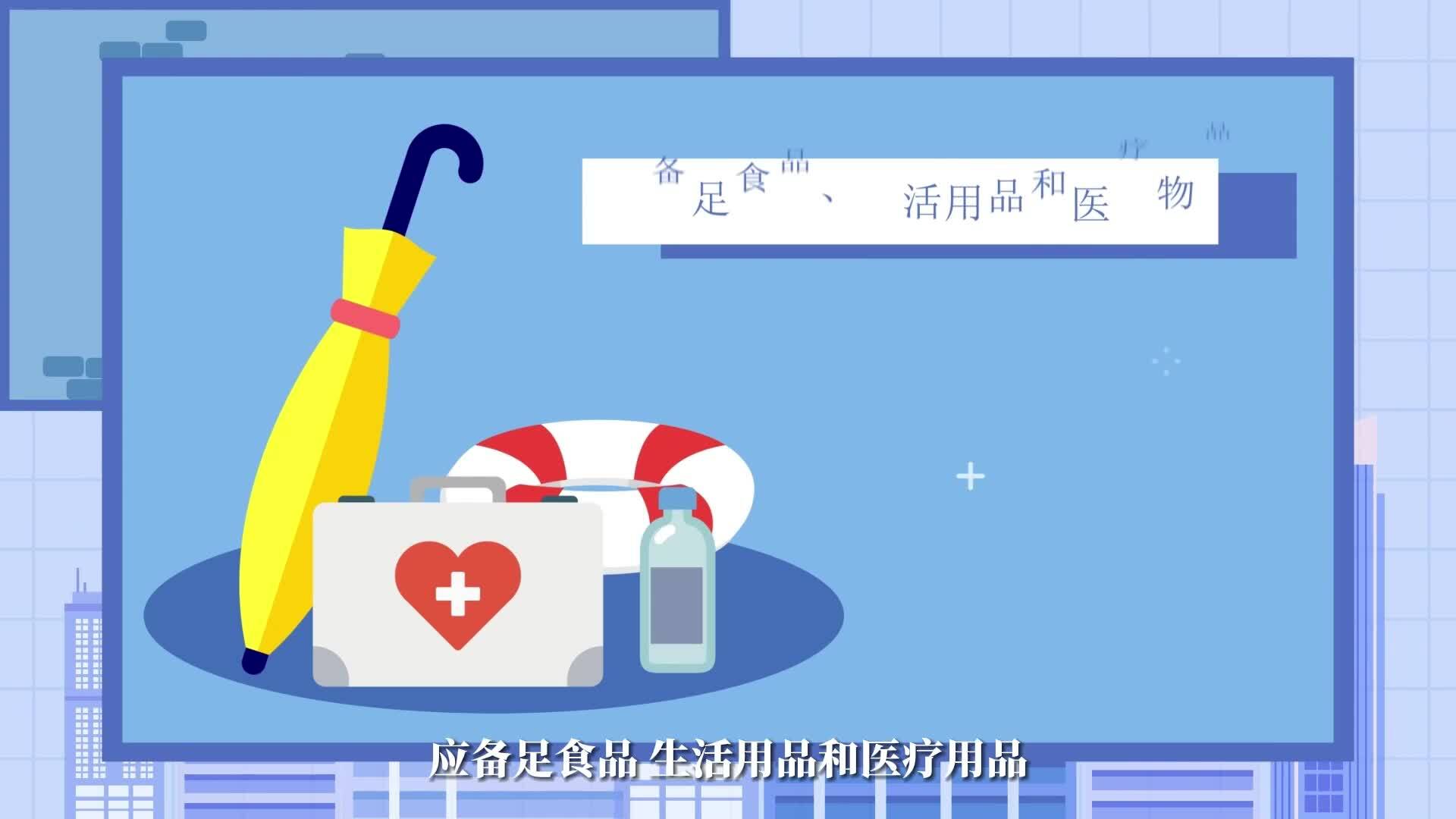 暴雨防汛小知识动画