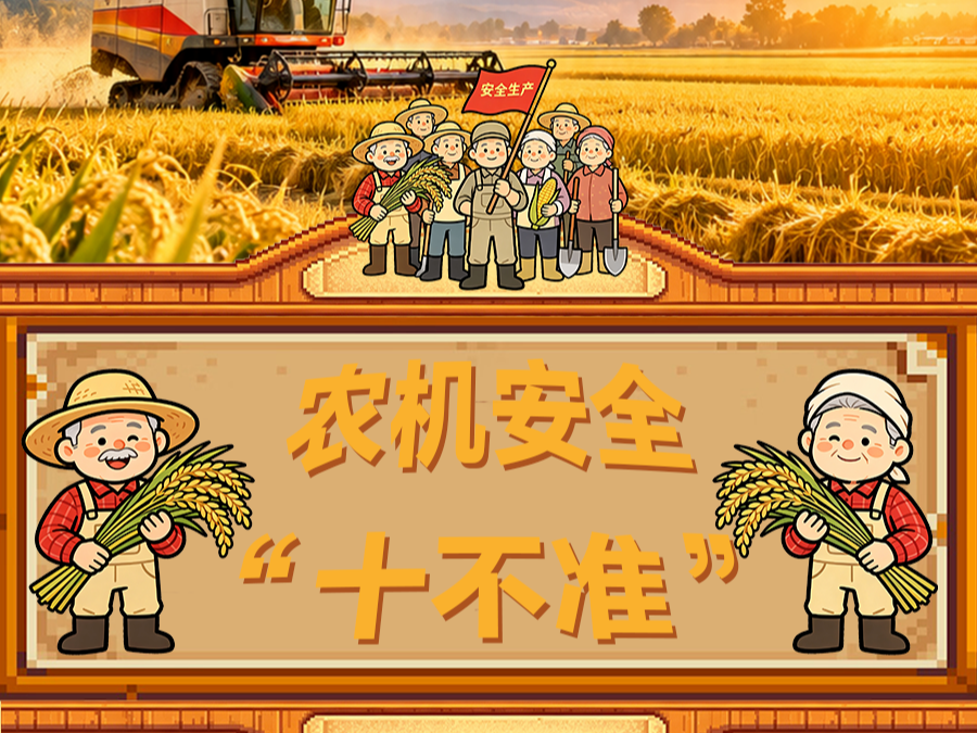 秋收正当时｜农机安全"十不准"要牢记