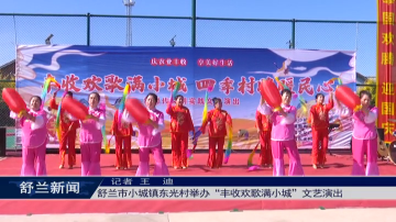 文明舒兰丨舒兰市小城镇东光村举办&ldquo;丰收欢歌满小城&rdquo;文艺演出
